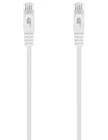 CABLE RED AISENS LATIGUILLO RJ45 LSZH CAT.6A UTP AWG24 25CM BLANCO