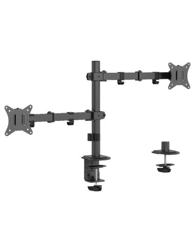 BRAZO DE MONITOR GEMBIRD PARA 2 PANTALLAS DE ESCRITORIO AJUSTABLE 17-32 PULG