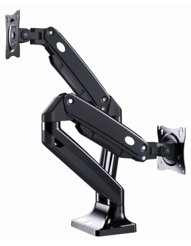 BRAZO DE MONITOR GEMBIRD PARA 2 PANTALLAS DE ESCRITORIO AJUSTABLE 17-32 PULG