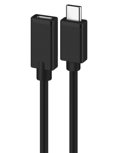 CABLE ALARGADOR USB 2.0 EWENT USB-C MACHO USB-C HEMBRA 1,8m NEGRO