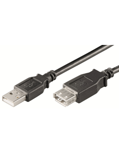 CABLE ALARGADOR USB EWENT USB-A MACHO USB-A HEMBRA 1M