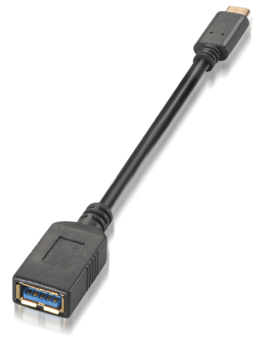 CABLE AISENS USB 3.1 GEN1 5GBPS 3A TIPO USB-C/M-A/H 15CM NEGRO