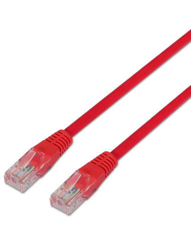 CABLE RED AISENS LATIGUILLO RJ45 CAT.5E UTP AWG24 ROJO 1.0M