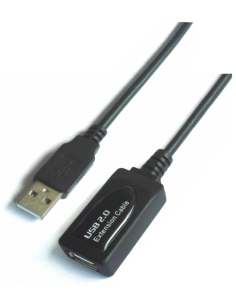 CABLE AISENS USB 2.0 PROLONGADOR AMPLIFICADOR A/M-A/H 10M NEGRO