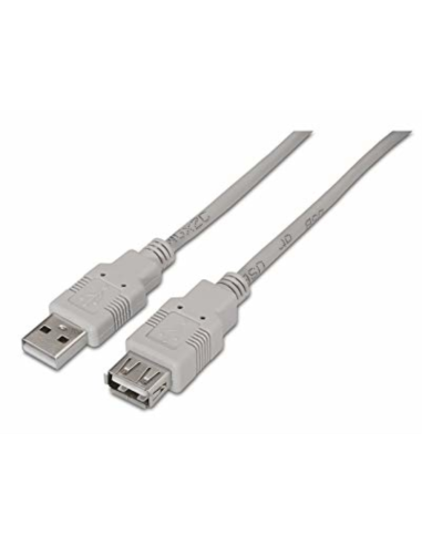CABLE AISENS USB 2.0 TIPO A/M-A/H BEIGE 1.8M