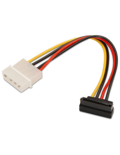 CABLE AISENS SATA ALIMENTACION ACODADO MOLEX 4PIN M-SATA/H 16CM