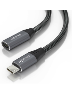 CABLE AISENS USB 3.2 GEN2X2 ALU 20GBPS 8K30 5A 100W USB-C M/H 2.0M