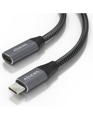 CABLE AISENS USB 3.2 GEN2X2 ALU 20GBPS 8K30 5A 100W USB-C M/H 2.0M