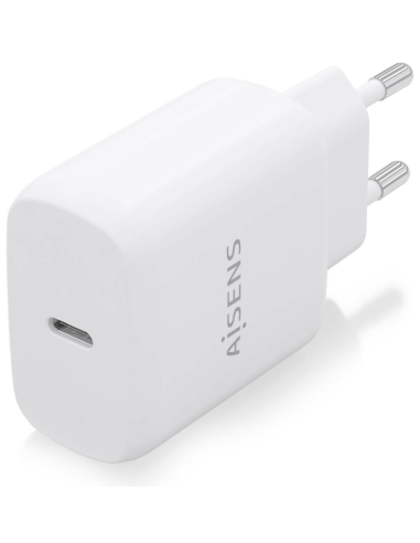 CARGADOR AISENS USB-C PD3.0 1 PUERTO 1XUSB-C 25W BLANCO