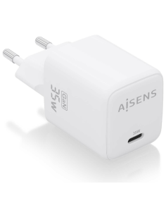 CARGADOR AISENS GAN 35W 1XUSB-C PD3.0 QC4.0 BLANCO