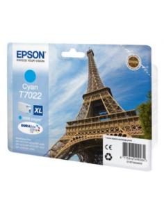 TINTA EPSON T7022 CYAN WORKFORCE WP 4000 / 4500 ALTA CAPACIDAD / P/N: T702240