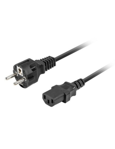 CABLE DE ALIMENTACION LANBERG SCHUKO CEE 7/7 A IEC320 C13 1.8M RECTO