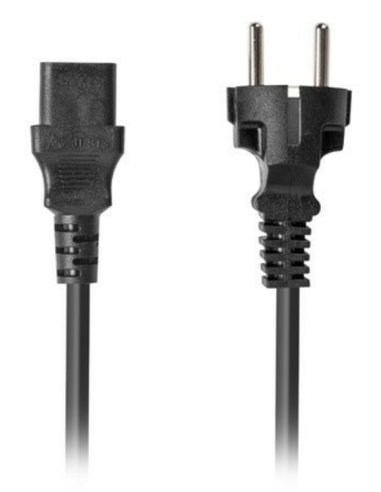CABLE DE ALIMENTACION LANBERG SCHUKO CEE 7/7 A IEC320 C13 1.8M VDE RECTO