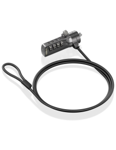 CABLE SEGURIDAD AISENS CERRADURA COMBINACION KENSINGTON 1.5M NEGRO