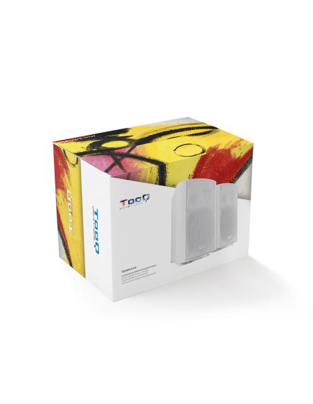 ALTAVOCES TOOQ AUTOAMPLIFICADOS PARED BLANCO 30W TQOWS-01W