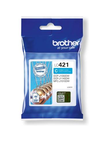 TINTA BROTHER CYAN / DCP-J1050DW / DCP-J1140DW / MFC-J1010DW / (200 PAG.) (LC421C)