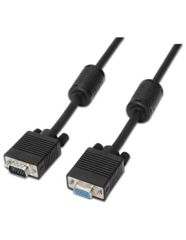 CABLE AISENS SVGA CON FERRITA HDB15/M-HDB15/H NEGRO 3.0M