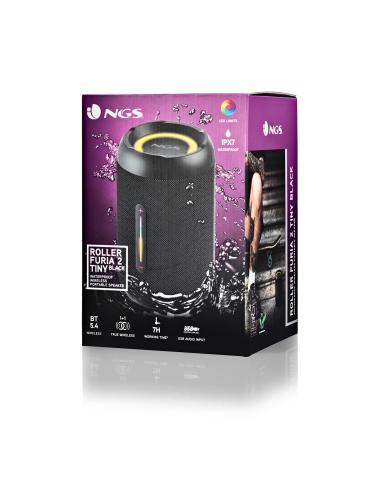 ALTAVOCES NGS PORTATIL COMPATIBLE CON BT IPX7 FURIA 2 TINY BLACK