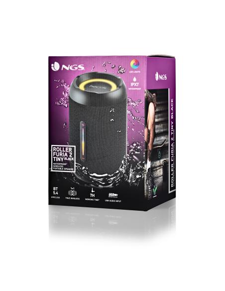 ALTAVOCES NGS PORTATIL COMPATIBLE CON BT IPX7 FURIA 2 TINY BLACK