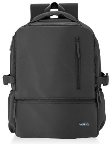 MOCHILA AISENS DEPORTIVA REPELENTE AL AGUA 15,6" NEGRO