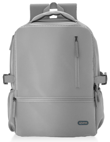 MOCHILA AISENS DEPORTIVA REPELENTE AL AGUA 15,6" GRIS