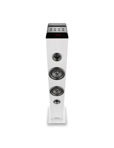 ALTAVOCES NGS BLUETOOTH TOWER SKYCHARMPRO 80W BTUSBOPTICAAUXMIC WHITE