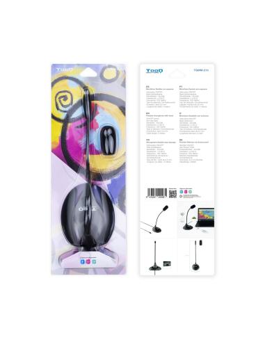 MICROFONO SOBREMESA TOOQ FLEXIBE NEGRO TQMM-213