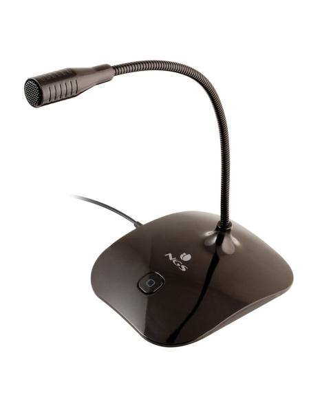MICROFONO SOBREMESA NGS MS115 BOTON MUTE JACK 3.5MM