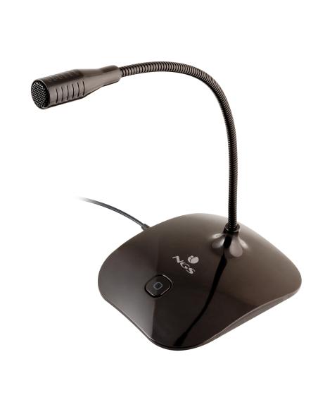 MICROFONO SOBREMESA NGS MS115 BOTON MUTE JACK 3.5MM