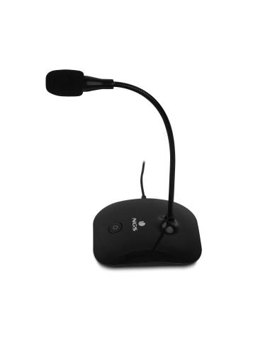 MICROFONO SOBREMESA NGS MS115 BOTON MUTE JACK 3.5MM