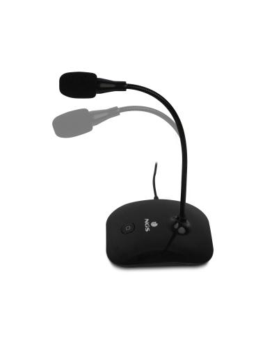 MICROFONO SOBREMESA NGS MS115 BOTON MUTE JACK 3.5MM