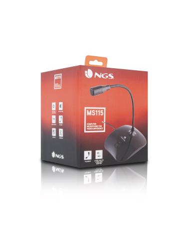 MICROFONO SOBREMESA NGS MS115 BOTON MUTE JACK 3.5MM