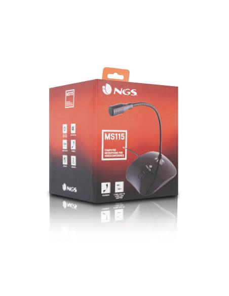 MICROFONO SOBREMESA NGS MS115 BOTON MUTE JACK 3.5MM