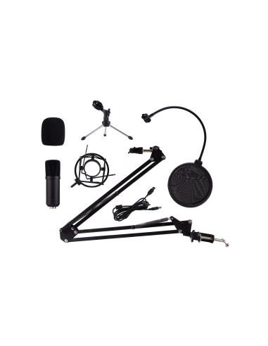 MICROFONO SOBREMESA COOLBOX COOLCASTER 03 CONDESADOR PODCAST COO-MIC-CPD03