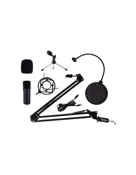 MICROFONO SOBREMESA COOLBOX COOLCASTER 03 CONDESADOR PODCAST COO-MIC-CPD03