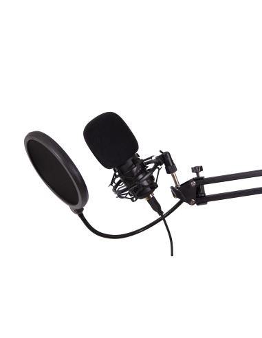 MICROFONO SOBREMESA COOLBOX COOLCASTER 03 CONDESADOR PODCAST COO-MIC-CPD03