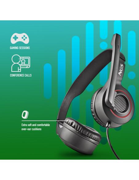 AURICULAR NGS CON MICROFONO MSX10PRO NEGRO CVOLUMEN