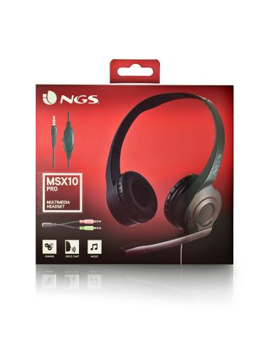 AURICULAR NGS CON MICROFONO MSX10PRO NEGRO CVOLUMEN