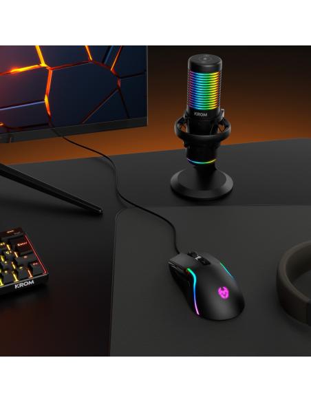 MICROFONO SOBREMESA KROM KAZE STREAMING USB RGB
