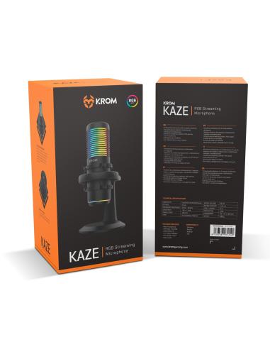 MICROFONO SOBREMESA KROM KAZE STREAMING USB RGB