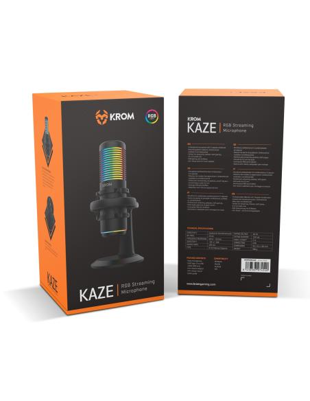 MICROFONO SOBREMESA KROM KAZE STREAMING USB RGB