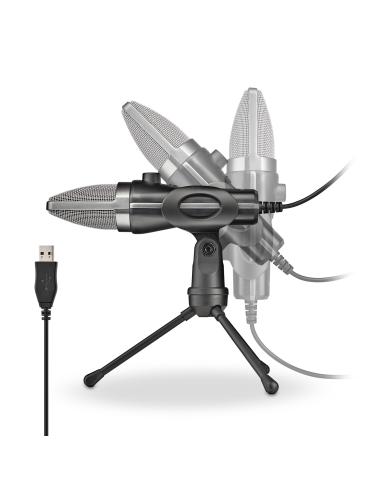 MICROFONO NGS DE VOZ USB MS120 CON TRIPODE PCPORTATIL