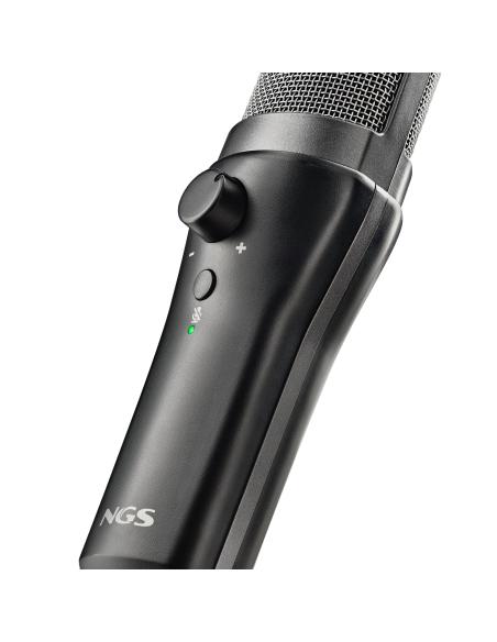 MICROFONO NGS DE VOZ USB MS120 CON TRIPODE PCPORTATIL
