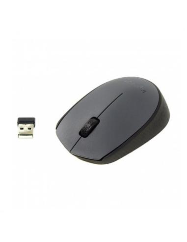 RATON LOGITECH WIRELESS M170 GRIS-NEGRO / 1000 DPI / 3 BOTONES / P/N: 910-004642