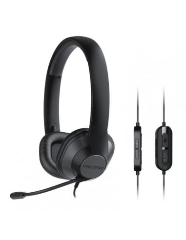 AURICULAR CREATIVE CHAT MAX HS-720 V2 MICROF MUTE CANCELCION RUIDO PC USB