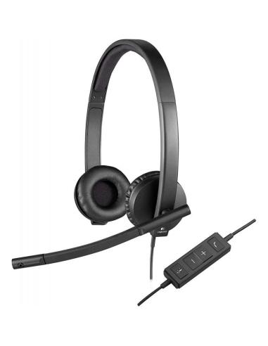 AURICULAR LOGITECH H570E CON MICROFONO USB NEGRO 981-000575