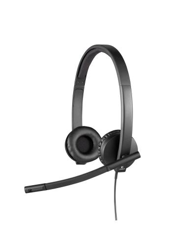 AURICULAR LOGITECH H570E CON MICROFONO USB NEGRO 981-000575