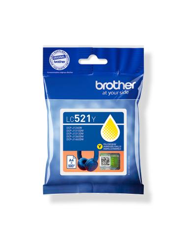 TINTA BROTHER AMARILLO / DCP-J1260W / DCP-J1310DW / DCP-J1360DW (500 PAG.) (LC521Y)