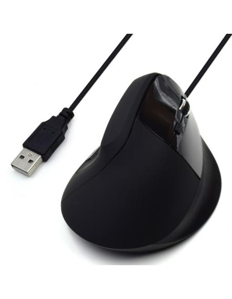 RATON EWENT VERTICAL ERGONOMICA / 5 BOTONES Y RUEDA / EW3157