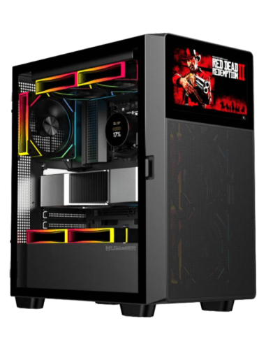CAJA ATX NOX HUMMER BIOS PANTALLA LCD 8''